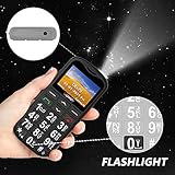 ukuu Big Button Mobile Phone for Elderly Easy to Use Basic Mobile Phone SIM Free Unlocked Senior Phone with SOS Button, Speed Dial, 800mAh, Bluetooth and Charging Dock-Black - Image 5