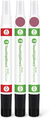 TouchUpDirect PRV Velvet Red Pearl Tricoat for Jeep Exact Match Touch Up Paint Combo - Essential Package