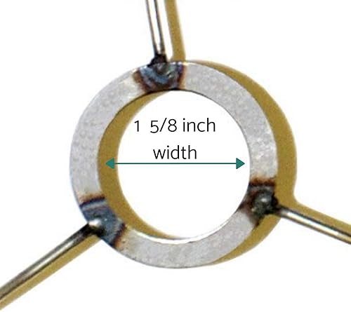 Miniatura 5 de I Like That Lamp Anillos de sombreado de lámpara de alambre con ajuste europeo (25.4 cm de diámetro), incluye 2 anillos de tambor de acero