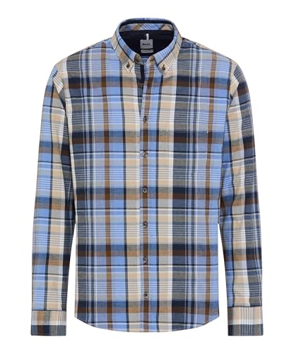 Chemise Homme BRAX Light Flanell Check de coupe ajustée à carreaux