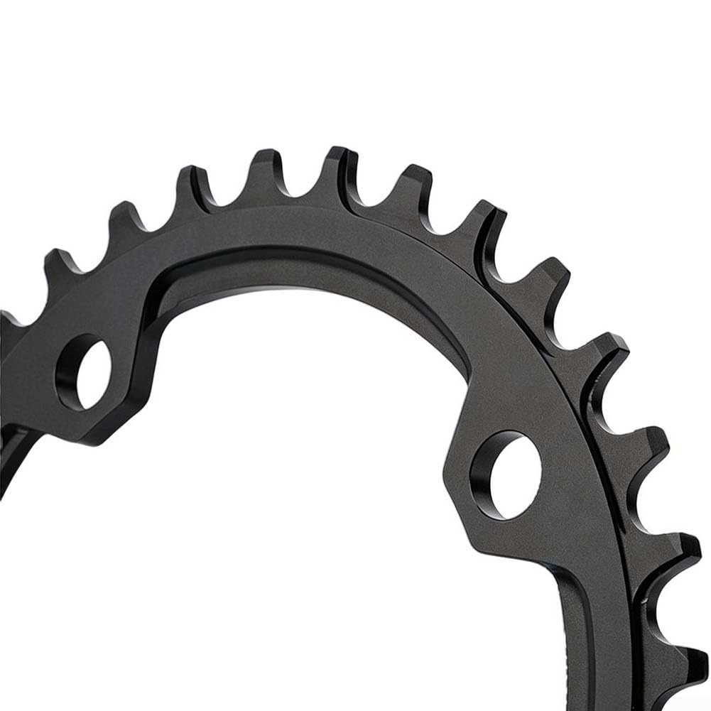Guarnitura MTB in lega 32T 104BCD Corona singola | Costruzione in lega di alluminio, corona larga stretta 32T, vestibilità 104BCD, per uso robusto MTB, lunga durata