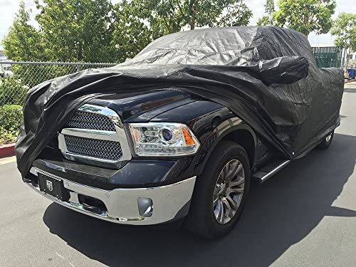 Image of CarsCover Custom Fits for 1998-2018 Dodge Ram 1500 Crew Cab Quad Cab 5.7ft Bed Box Short Bed Xtrashield Black Truck Car Cover
