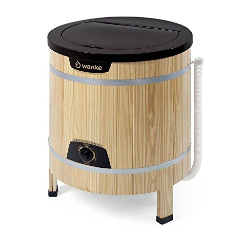 Lavadora de Roupas 5Kg Tradicional Caixa com Timer 220 Volts, Madeira Clara, Wanke