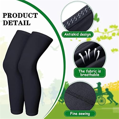 Rodilleras deportivas antideslizantes MRKU manga de compresión y protector de piernas 8