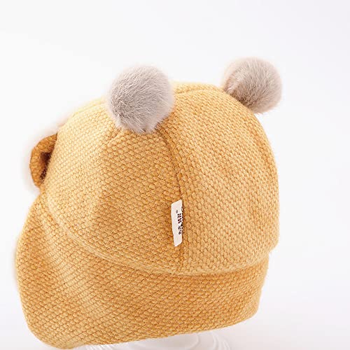 Image of XYX Crochet Earflap Pilot Hats Rabbit Ears Beanie Cap Winter Warm Knit Caps for Toddlers Baby Girls and Boys