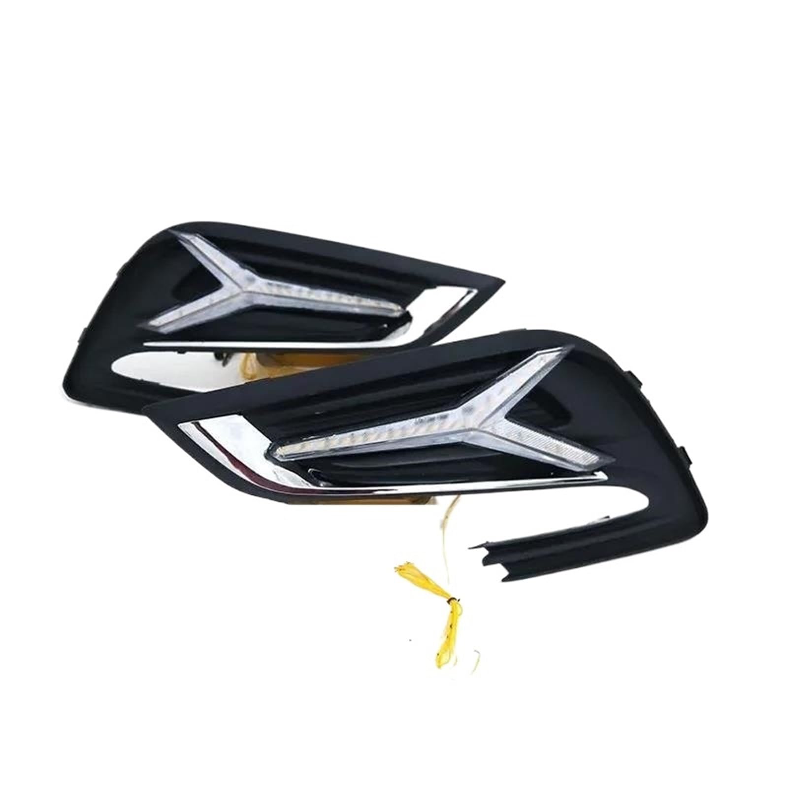 Luces Diurnas LED DRL Relé Faros Antiniebla Luces Diurnas LED DRL para Opel para Mokka 2016 2017 2018 Lámpara Luz Antiniebla(White and Yellow)