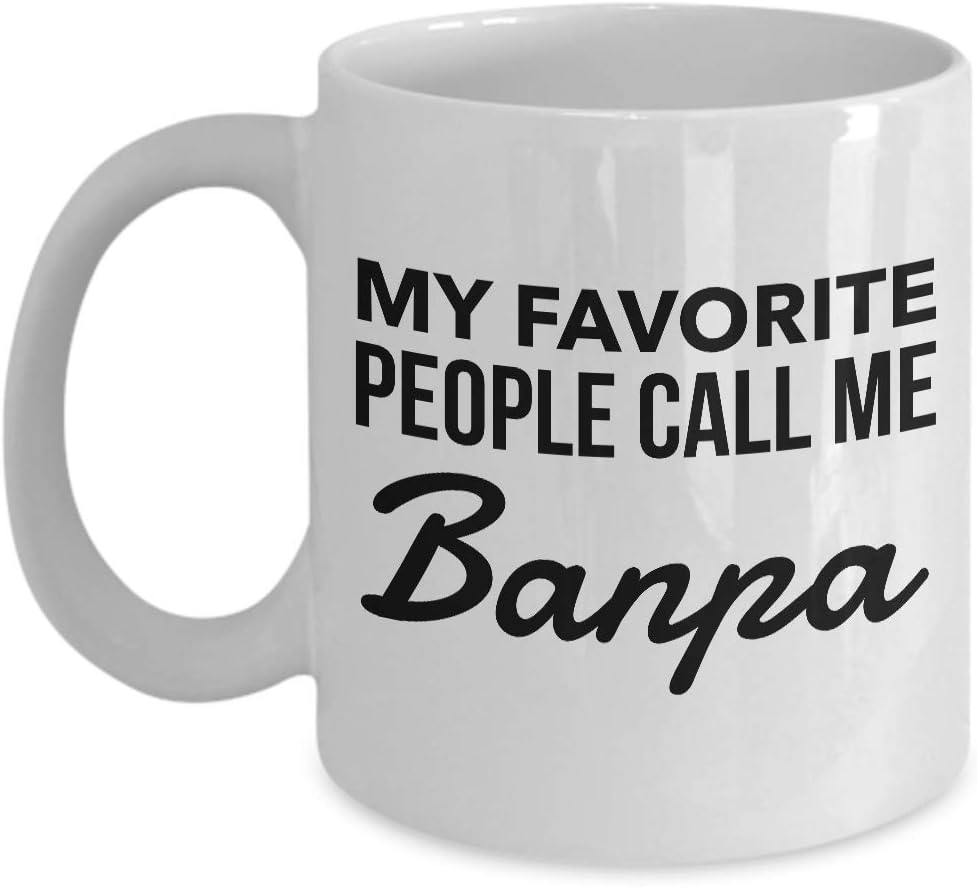 Lsjuee Banpa Gifts - My Favorite People Call me Banpa - Banpa Mug - Grandpa - Father's Day Gift