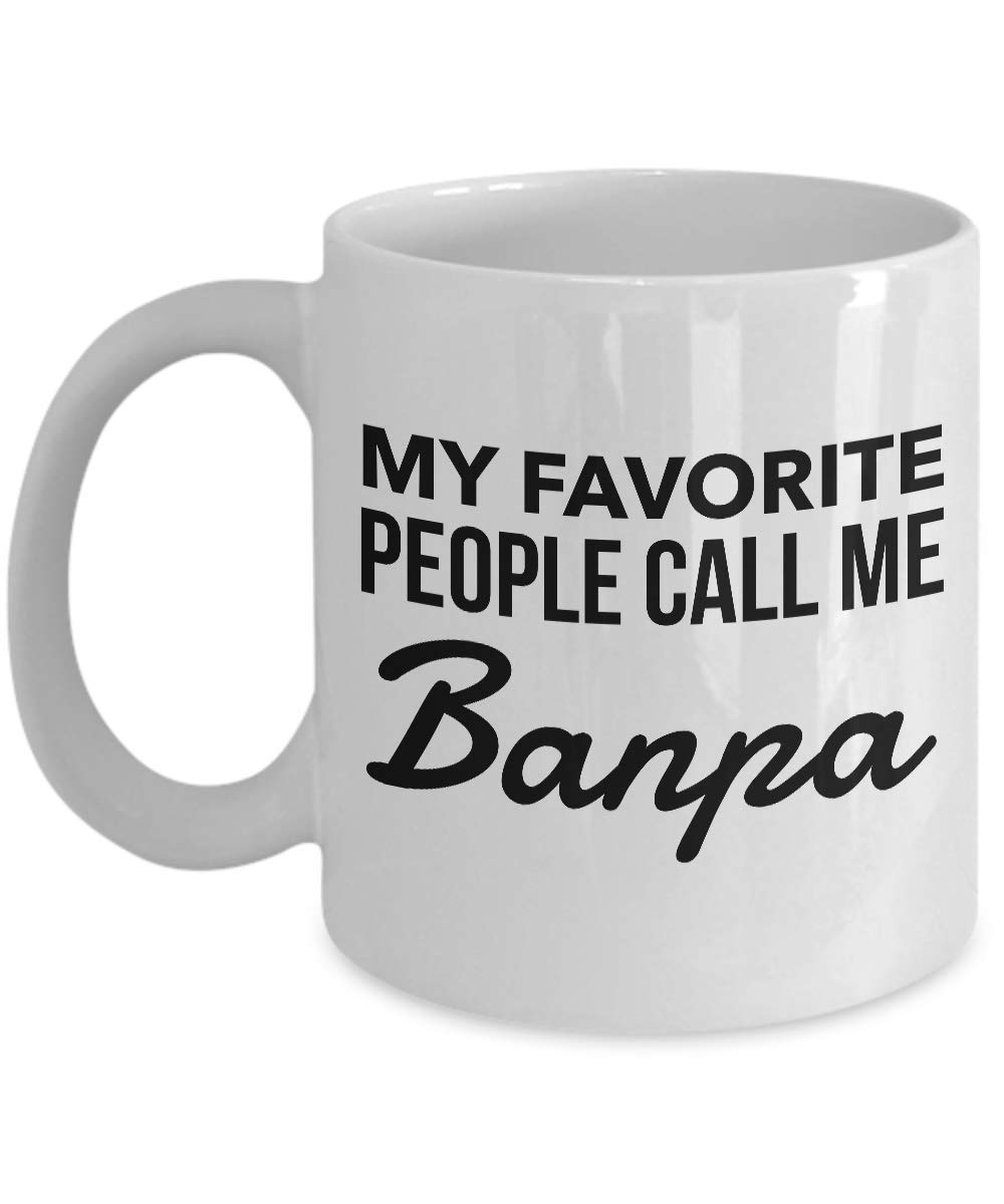 Lsjuee Banpa Gifts - My Favorite People Call me Banpa - Banpa Mug - Grandpa - Father's Day Gift