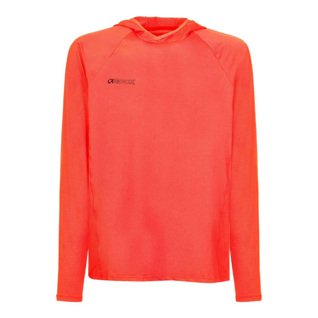 Rock Experience WELLHORN Hoodie Man Fleece | Outdoor Hiking Sweatshirt Red