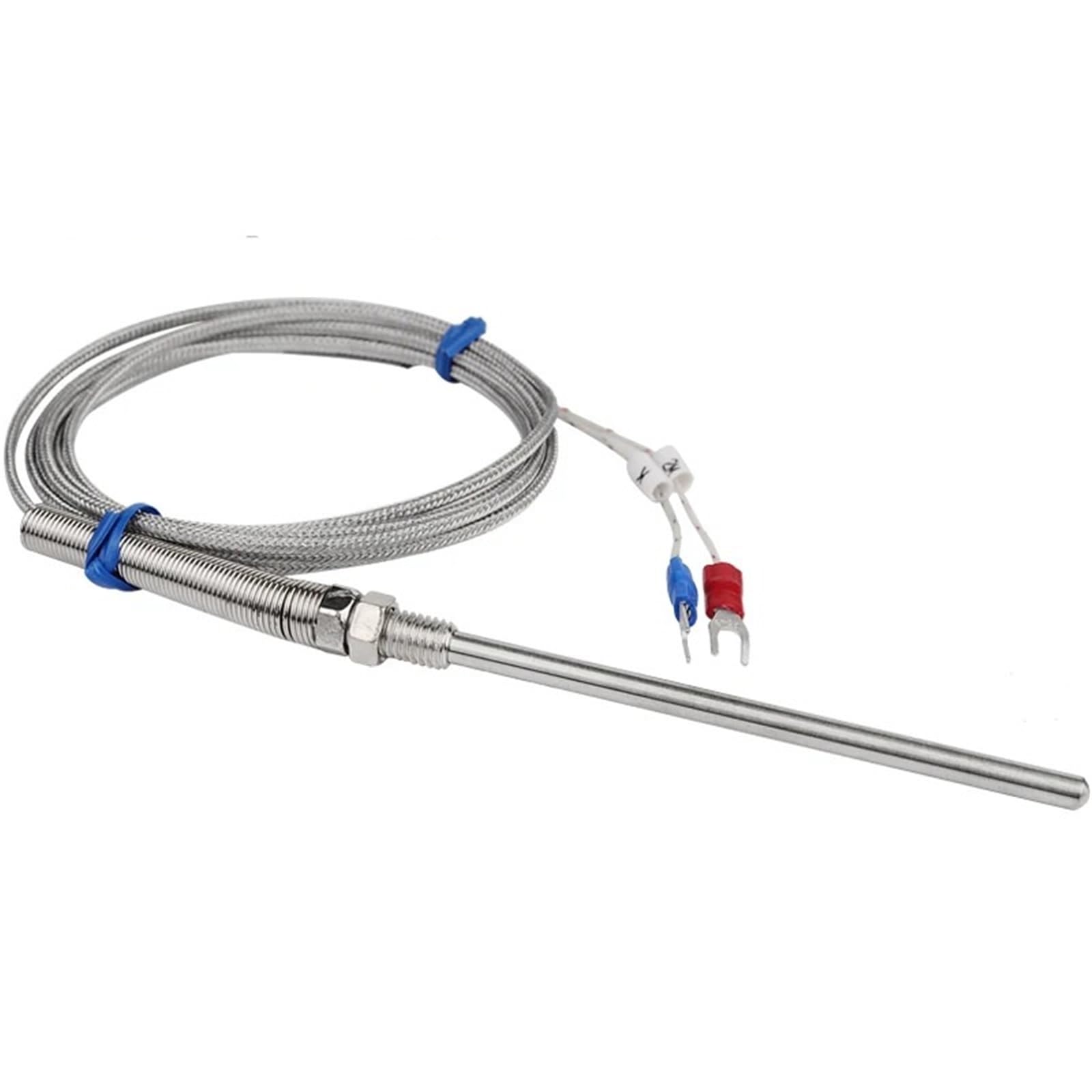 Sonde type K de 20 cm inox étanche et son câble métallique de 2 mètres