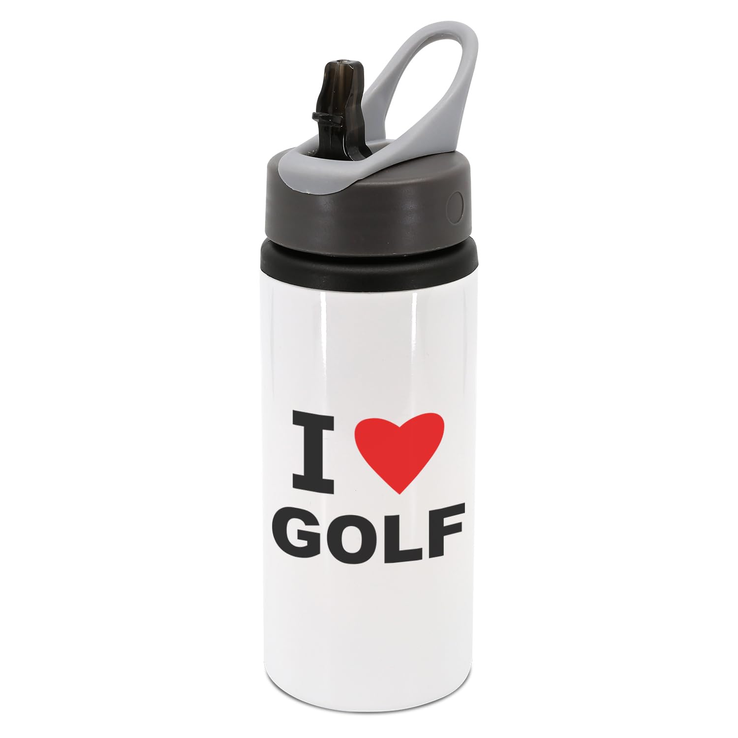I love golf water bottle with handle, drinks bottle, drinks cup, water, hydrate, golfing, golfer, golf accessories