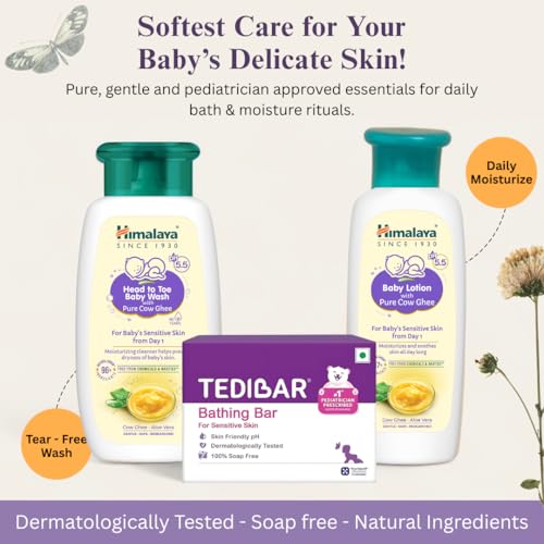 Image of GIGGLEBOX Premium Baby Gift Hamper | Pampers Newborn Diapers & Wipes, Himalaya Baby Care With Pure Cow Ghee & Tedibar Soap | Essential Baby Care Set For Gifting & Daily Use,7 Count