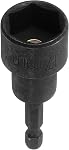 HARFINGTON Pilote magnétique à écrou 19mm Chaussette Hex Drive CR-V Outils à clé à vis en acier avec jarret à hexagone à changement rapide 1/4" pour perceuses de puissance Conducteurs d'impact, noir