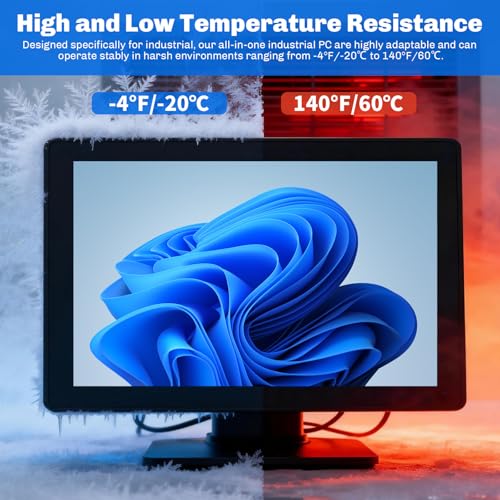 Image of 12.1 inch Embedded-Industrial-Panel-PC, Win11 Pro 10 Point Capacitive Industrial-Touch-Screen-Panel-Computer PC, Core i5-7200U / 8GB-DDR4 RAM 256GB SSD, 1920 * 1080 IPS