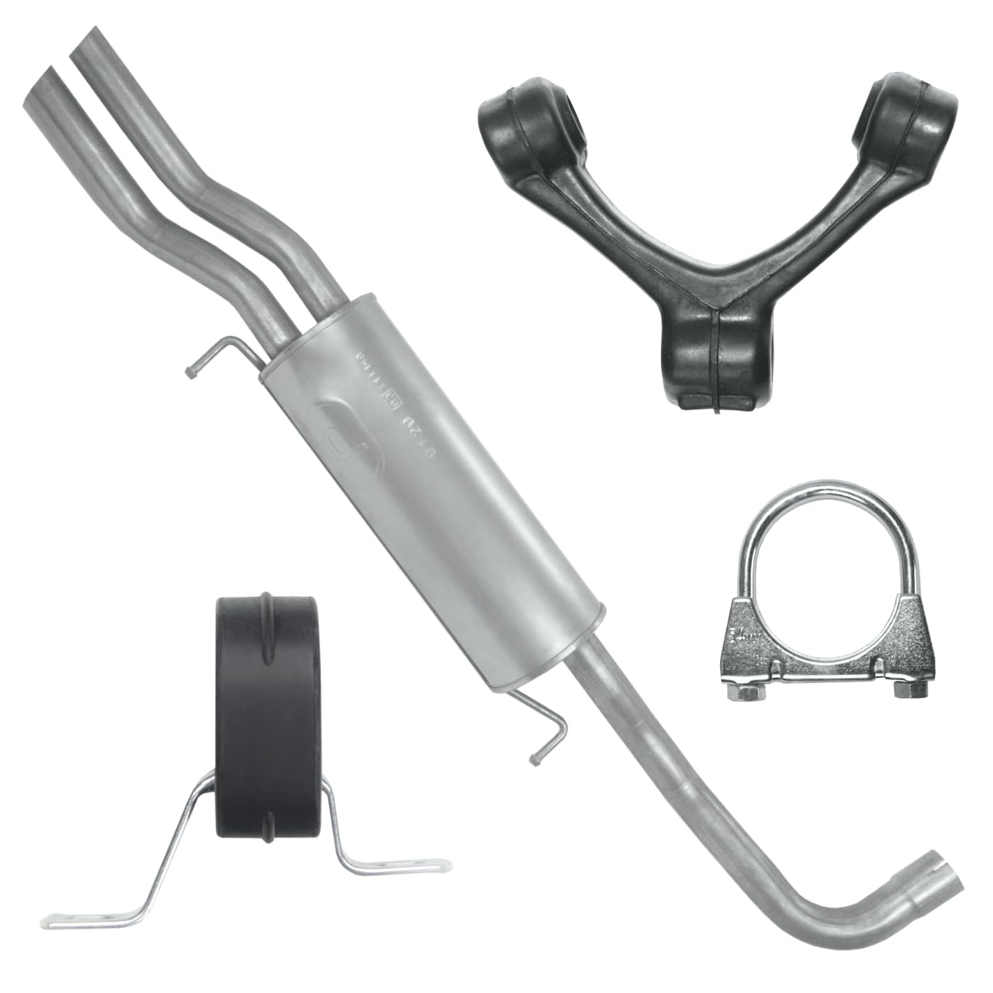 POLMOstrow Auspuff Endtopf für Audi A4 B5 1.8 T Stufenheck, Kombi Avant 1995-09.2001