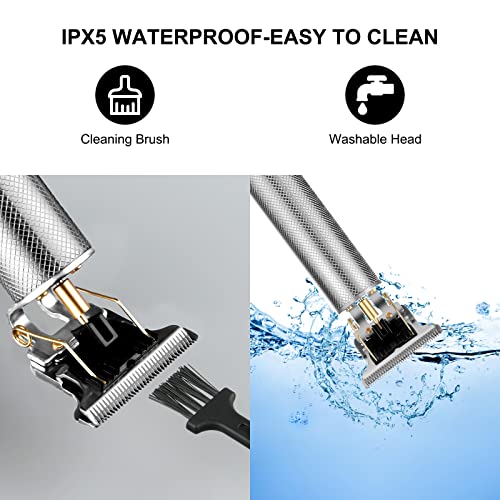 URAQT Haarschneide, Profi Haarschneidemaschine Herren Haartrimmer Bartschneider Barttrimmer Präzisionstrimmer Langhaarschneider für Männer (B)