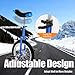 Qgnaewnoyj 20 Inch Unicycle, Outdoor Sport One Wheel Unicycles for Adults with Adjustable Height, Load 143-165lbs, Anti-Slip for 5.09-5.74ft Height People (Blue)