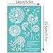 OLYCRAFT 2Pcs Self-Adhesive Silk Screen Printing Mesh Transfers Stencil Dandelion Pattern Butterfly Word for Painting on Wood DIY T-Shirt Fabric - 5.5x7.7 Inch