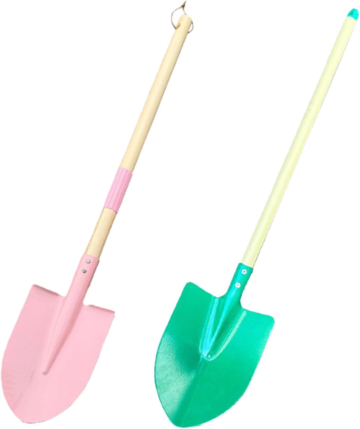 Gardening Tool Set with Detachable Rakes Shovel Heads Natural Wood Gardening Tool for Small Hands Storage Friendly Garden Toys