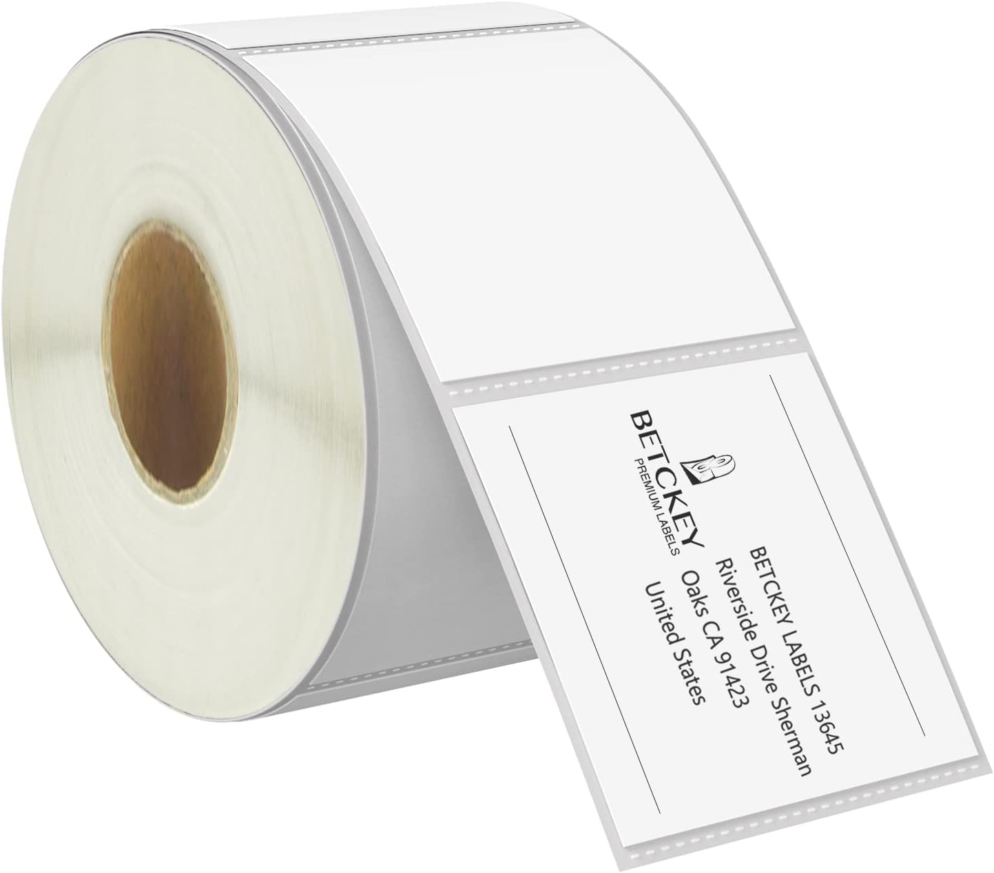 BETCKEY - 2" x 1.5" (51 mm x 38 mm) UPC Barcode & Address Labels Compatible with Zebra & Rollo Label Printer,Premium Adhesive & Perforated [10 Rolls, 10000 Labels]
