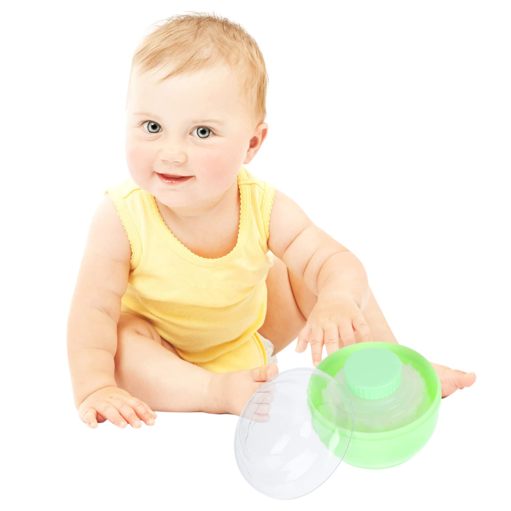 2stücke Junge Mädchen-puder Puff Boxen Leere Körperpuder Behälter Für Babypuder Geeignet Für Zuhause Und Reisen Für Lose Puder Und Körperpuder Grün