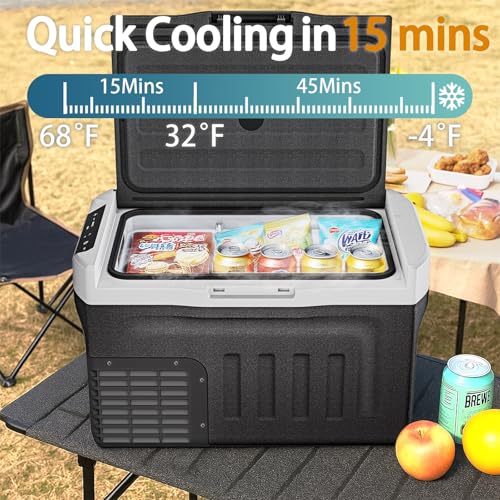 Portable Car Refrigerator Freezer Dual Zone