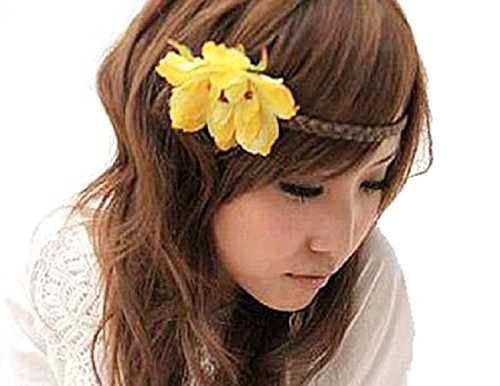 Braided Faux Hair Plaits Soft Extensions Stretchy Headband Hairband | Hair Plaited Plait Elastic Hairband for Girls & Women