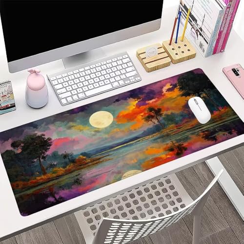 Accessoire clavier mouse pad large avec bords surpiqués haut de gamme d-150 - 3