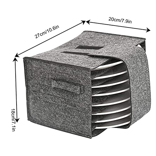 Harrod 2 Pcs China Organizer,Foldable Washable Tear China Storage Containers | China Tableware Organizer For Travel Camping Dishes Cups Wine Glasses Motor Home Knives Pens #TOP3