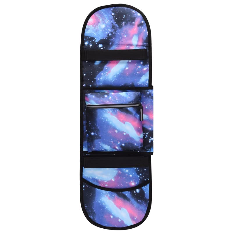 Zaino Skateboard Impermeabile Dostear - 2 Spallacci Regolabili, Design Street Trend, Grigio Mimetico - Foto 7