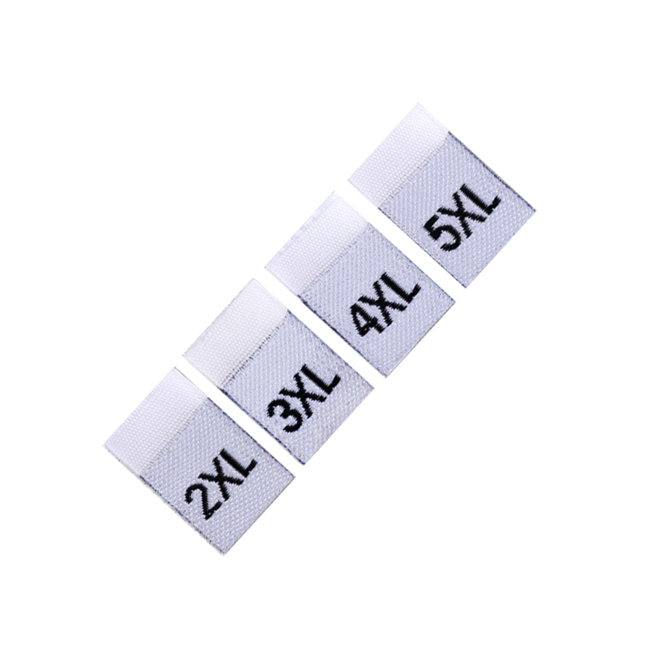 SHINEOFI 3 Set Di Etichette Per Taglie Di Indumenti Etichette in Tessuto Piegate Bianche Pratiche Leggere Da Usare Con Ferro Da Stiro A Vapore Senza Danni 400 Pezzi * 3