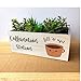 Lea Joelle Handmade Caffeination Station, Cute Wood Organizer Bin for Coffee and Tea Bar