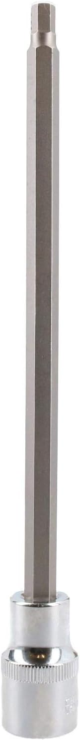 6mm Hex Allen Key Long Bit Internal Socket Metric 1/2" Drive 200mm Length Cr-V