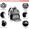 Lovevook Laptop Backpack For Women 17 Inch Waterproof Travel Backpack Pursework Nurse Bag With Usb Portcasual Business Computer Backpacks For Personal Item Carry On Black Grey