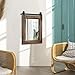 AAZZKANG Rustic Wood Mirror Rectangle Decorative Wall Mirrors Large with Frame for Bedroom Living Room Bathroom Entryway Hanging 20
