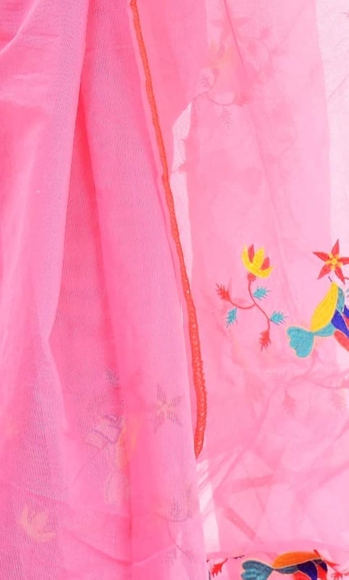 Women's Aari Work Pure Banarasi Cotton Embroidery Saree with Blouse