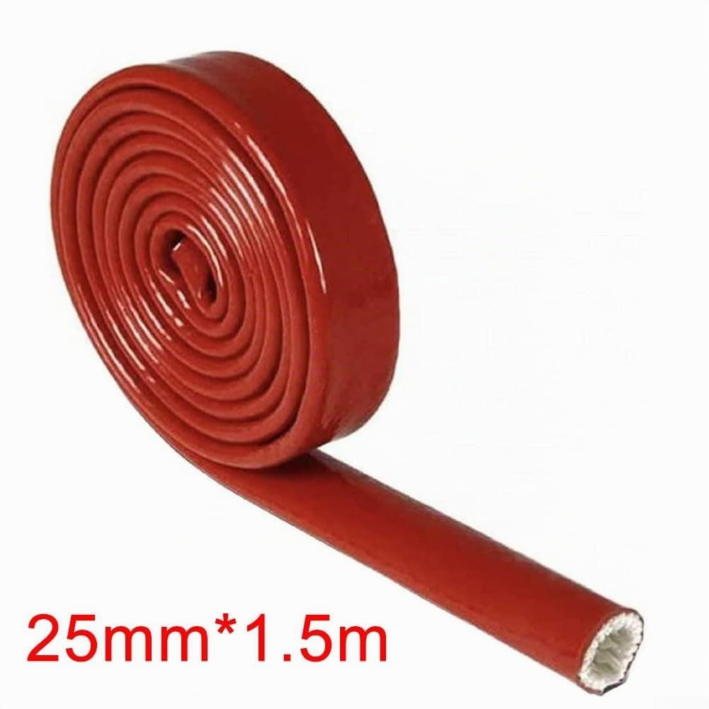 Gaine de protection ignifuge pour câble avec boîtier en fibre de verre en silicone (10 mm)
