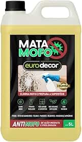Mata Mofo Removedor De Mofo Parede Banheiro 5 Litro Anti Bolor Armário Madeira Euro Decor