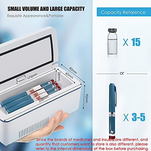 CGOLDENWALL-Insulin-Cooler-Travel-Case-12-Hours-Portable-Cooler-Mini-Medicine-Refrigerator-Drug-Reefer-with-Alarm-Multiple-Modes-of-Power-Supply