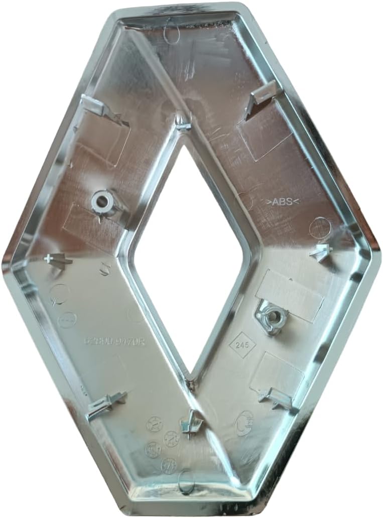 FRONT GRILLE BUMPER BLACK/SILVER DIAMOND BADGE FOR CLIO IV/CAPTUR/MEGANE III 628909470R (SILVER)