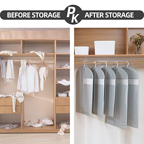 Dress Bags For Gowns Long, 65'' Long Dress Clear Garment Bag(Set Of 2, 23.3'' X 65'' ) #TOP5