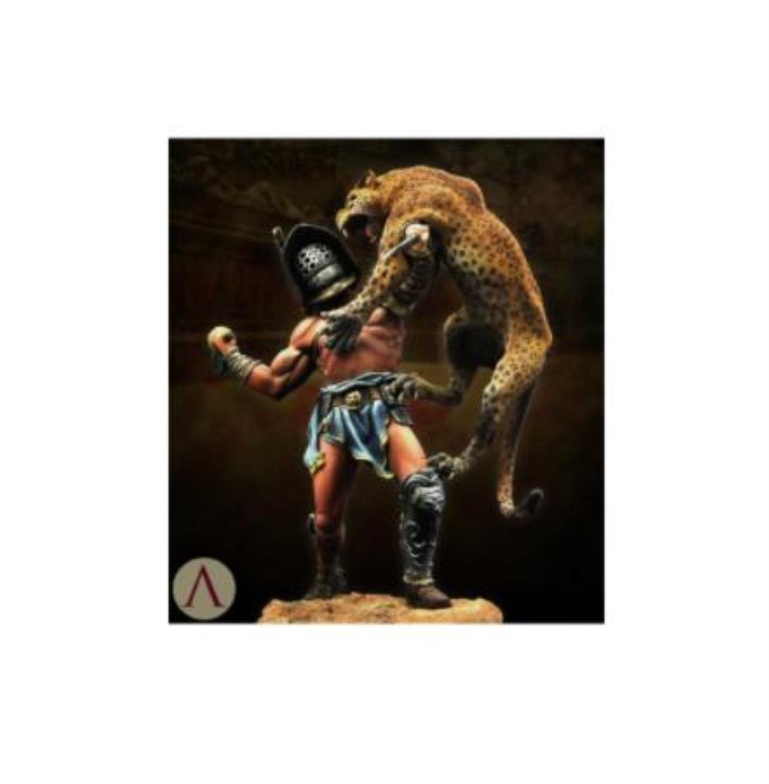 1/24 75mm Fantasy Gladiator Warlord 75mm Resin Kit DIY Figur Resin Model unmontiert unbemalt