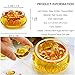 3'' Handmade Crystal Glass Golden Treasure Basin with 41pcs Ingot/Yuan Bao Good Luck Wealth Prosperity Figurine Collectibles Feng Shui Decor for Home Office