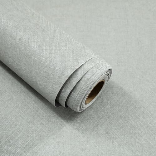 lenify Green Grasscloth Peel and Stick Wallpaper...