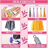 Caffox Tassels for Jewelry Making, 120PCS Keychain Tassel Charms Bulk, Silky Handmade Tassels for Earrings Bracelets Necklaces and DIY Craft
