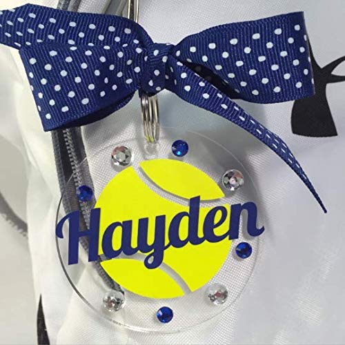 tennis bag tags personalized