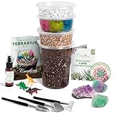 PREMIUM TERRARIUM SOIL FOR SUCCULENTS & CACTI: Specially blended with pine bark, Canadian peat, and coarse sand for optimal drainage and moisture balance. Ideal for terrarium supplies, live succulents, cacti, aloe, and other indoor desert plants. SUP...