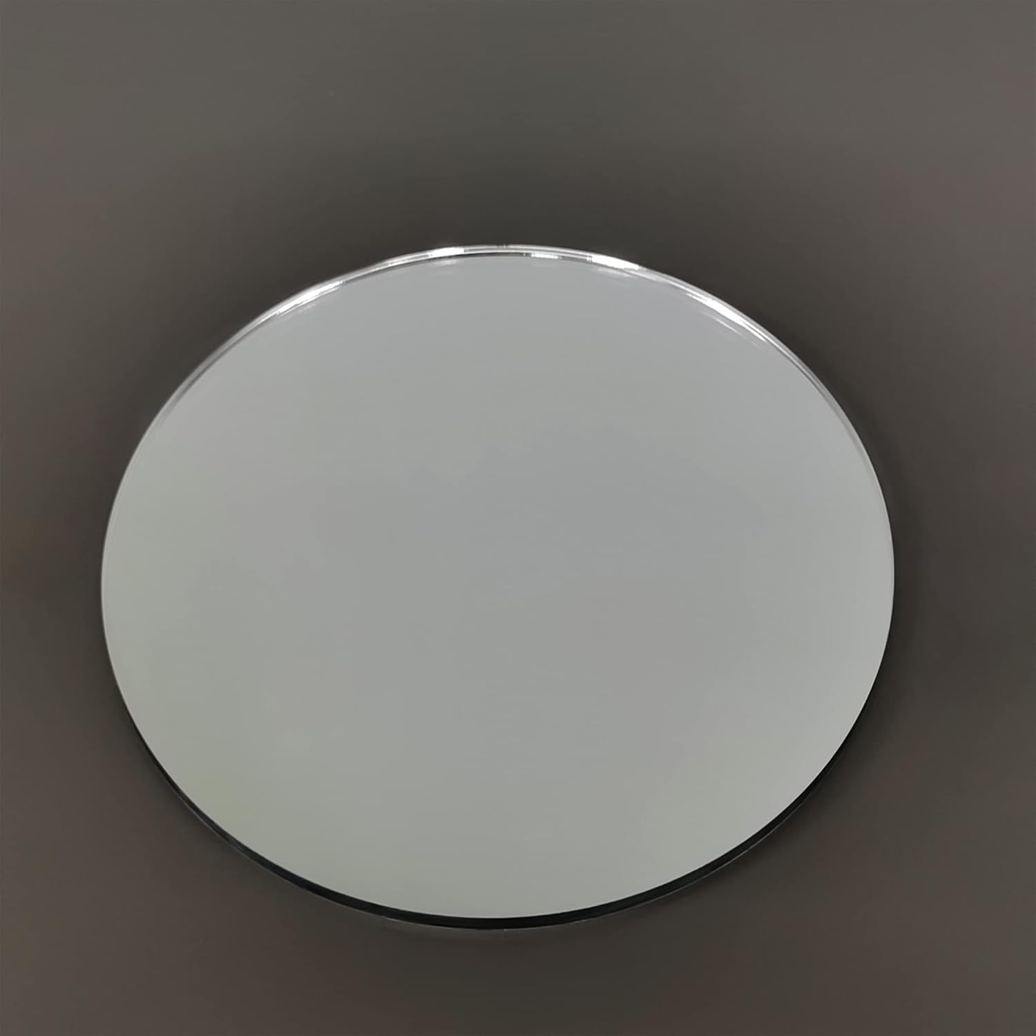 FixtureDisplays® 20" Disc Round Acrylic Mirror Plastic Shatter Proof Bath Room Dorm Safety Mirror 5mm 3/16" 15639-20 Inches
