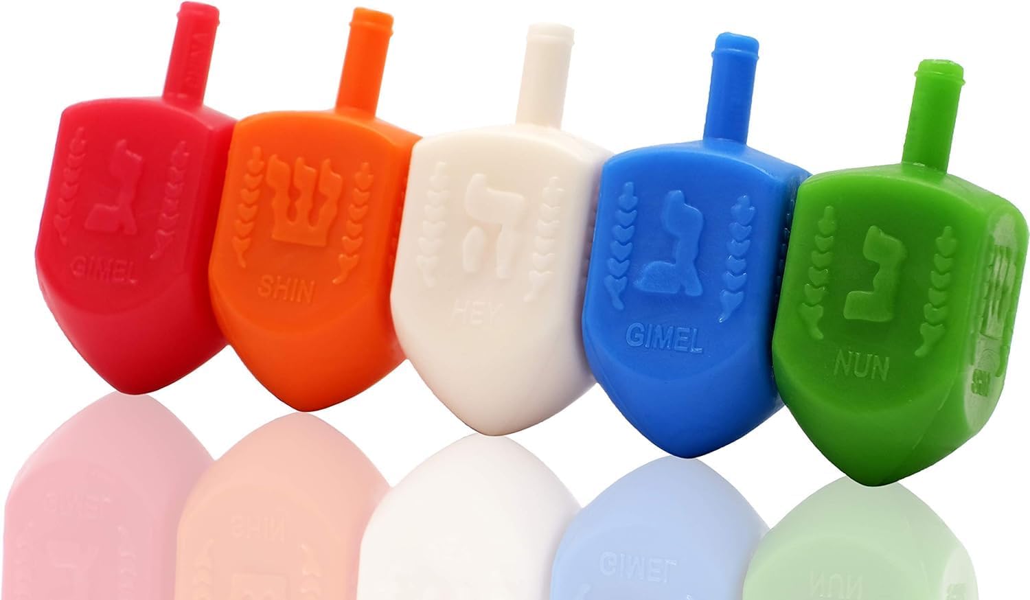 Amazon.com: 25-Pack Hanukkah Dreidels Multicolor Plastic Chanuka