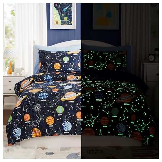 27+ Magical Harry Potter Room Decor Ideas for Every Fan 3 Twin Kids Comforter Set - 5 Pieces Twin Bedding Sets for Boys Girls Teen, Glow in The Dark Space Bed in A Bag with Sheets